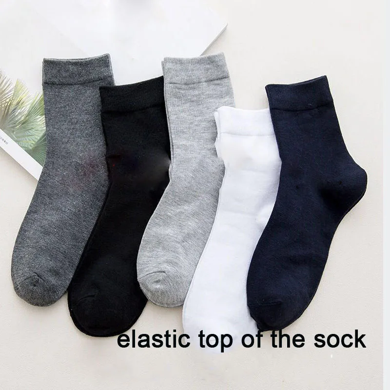 Chaussettes d'Été pour Homme, Résistantes à l'Usure, Épaisseur Moyenne, Résistantes aux Plis, Haut artificiel astique, Couleur Unie