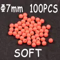 100 Piezas de Cuentas Rojas de 7x7 mm