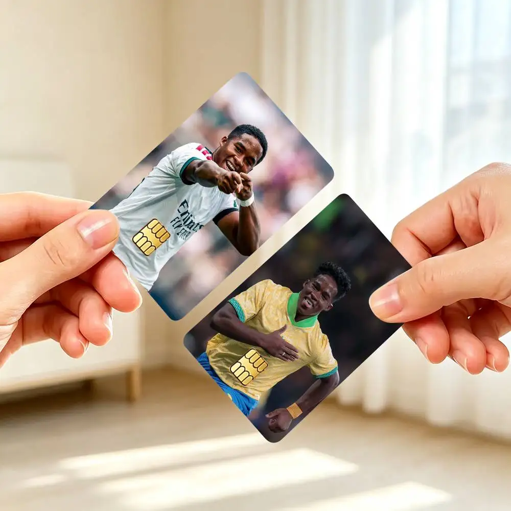 E-Endrick Football Player Credit Card HD Stickers Game Card Decal Small Chip Waterproof Sticker Gift