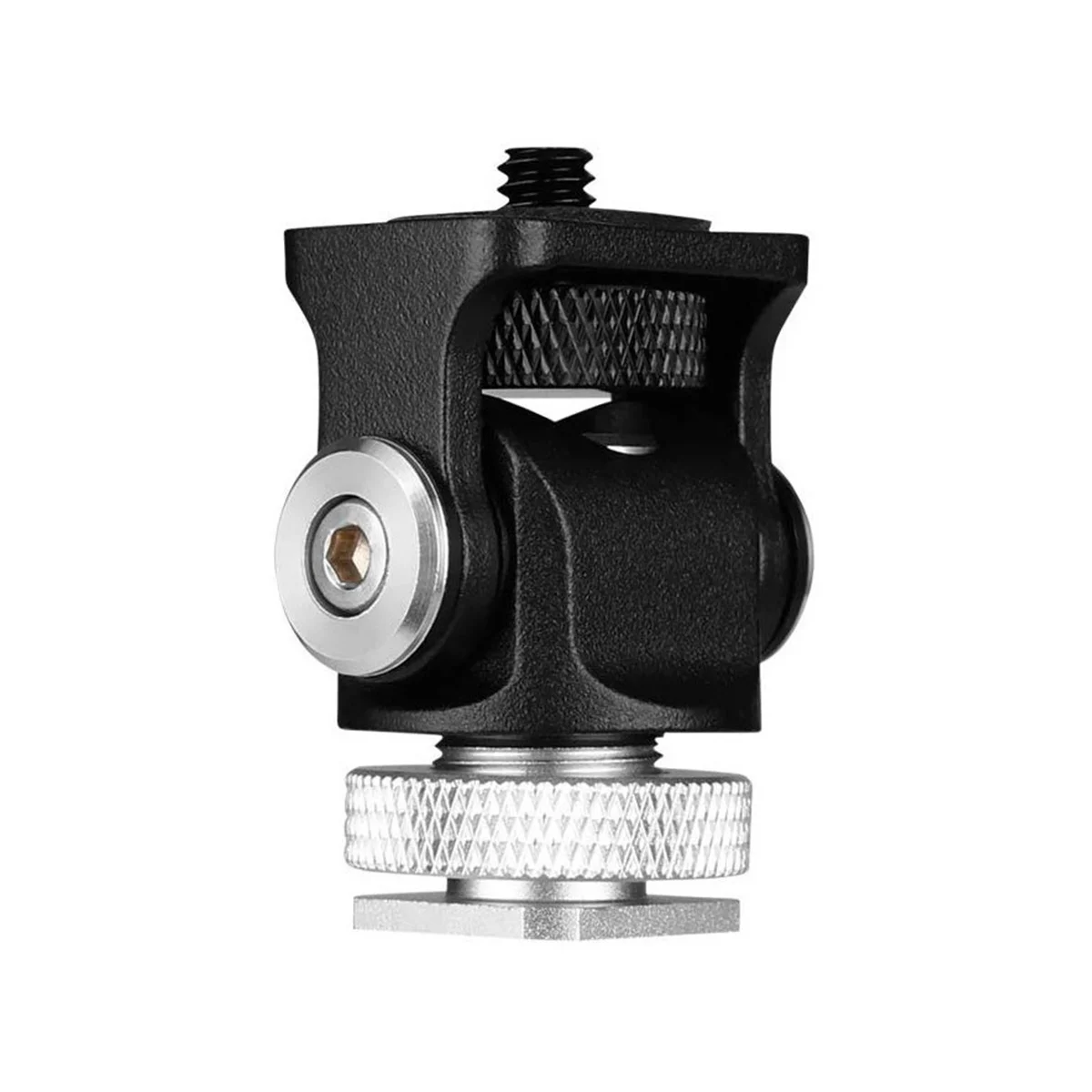 Горячий башмак регулируемый держатель монитора Крепление камеры панорамирование 360 градусов наклон 180 градусов с креплением холодного башмака и головкой штатива