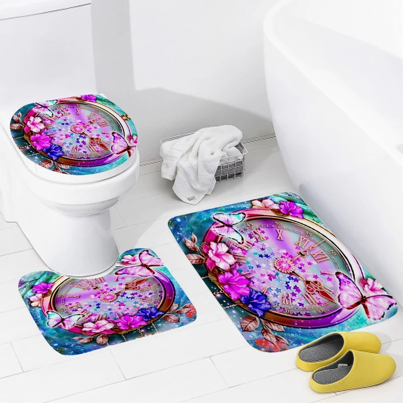 home bathroom floor mats Modern Nordic style Bath Foot mat modern bathroom accessories rug Toilet mat Bathtub anti-slip carpet