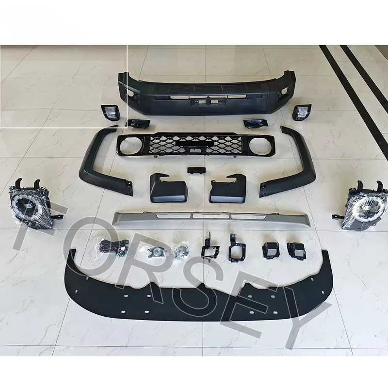 

Upgr Body Kit Car Bumper Hood Body Kit Headlight 2014 - Land Cruiser 2023 to 2024 LC76 Body Kit