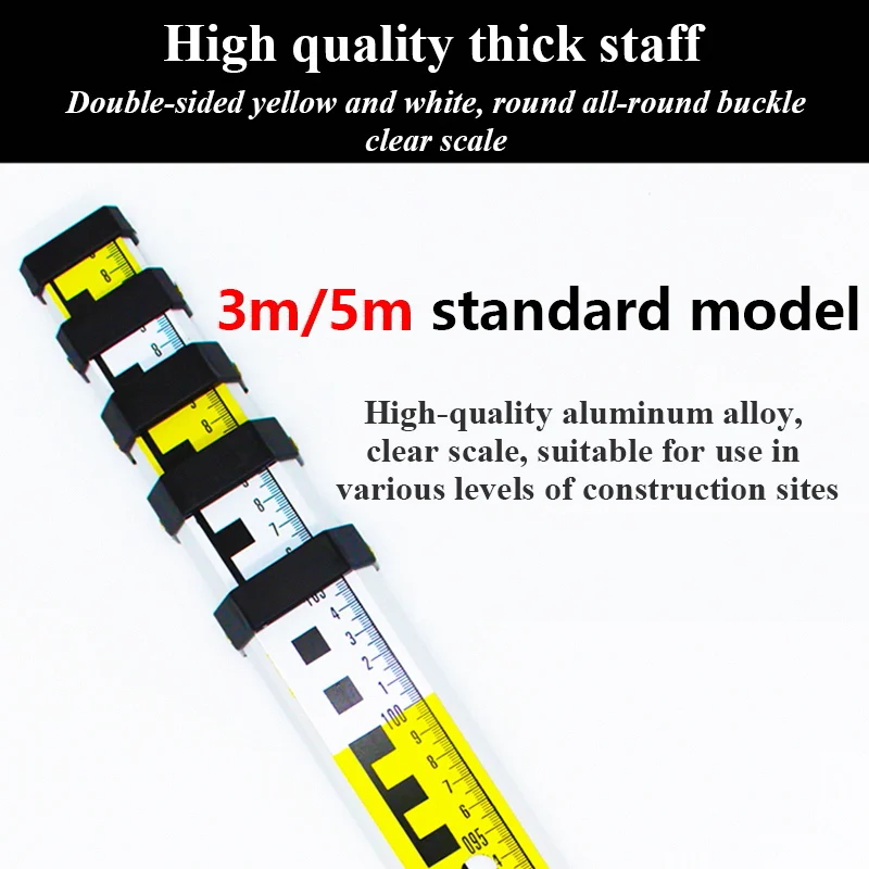 Aluminum Alloy Retractable Tower Ruler Optical Level Laser Stand Tripod For Automatic Optical Level/360 Level Measuring Tool