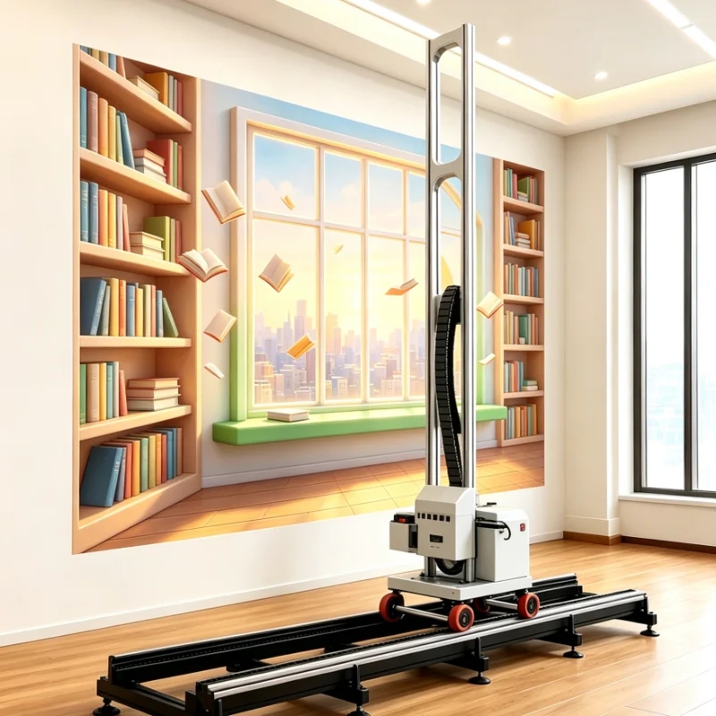 Customized 3D Vertical Wall Printer with 9600dpi Resolution for Wood Metal Glass PVC Complex Surface Printing