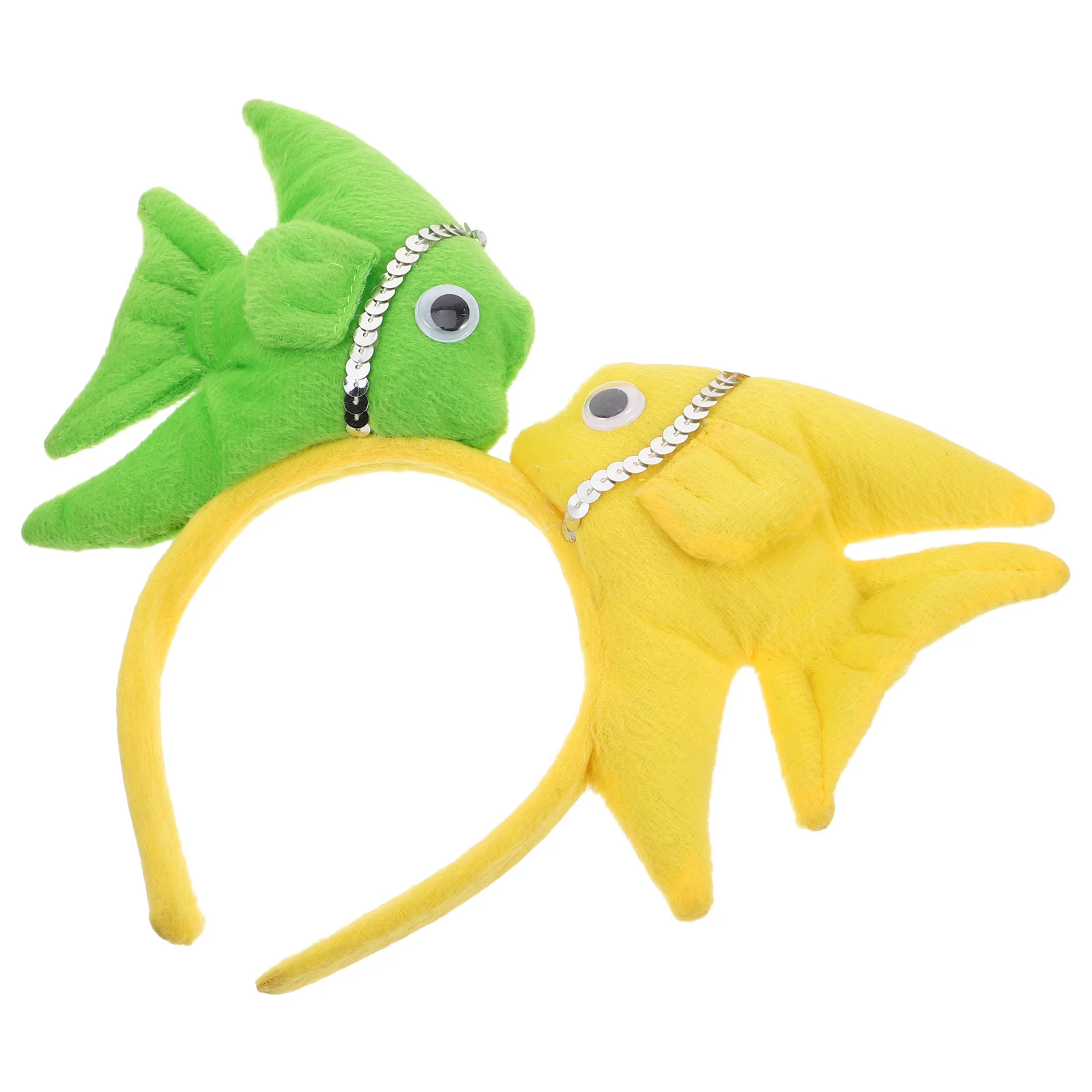 Diadema con forma de pez, bonito disfraz de cumpleaños y Halloween con tema de animales del océano para niños, diadema de criatura marina de ajuste suave y seguro