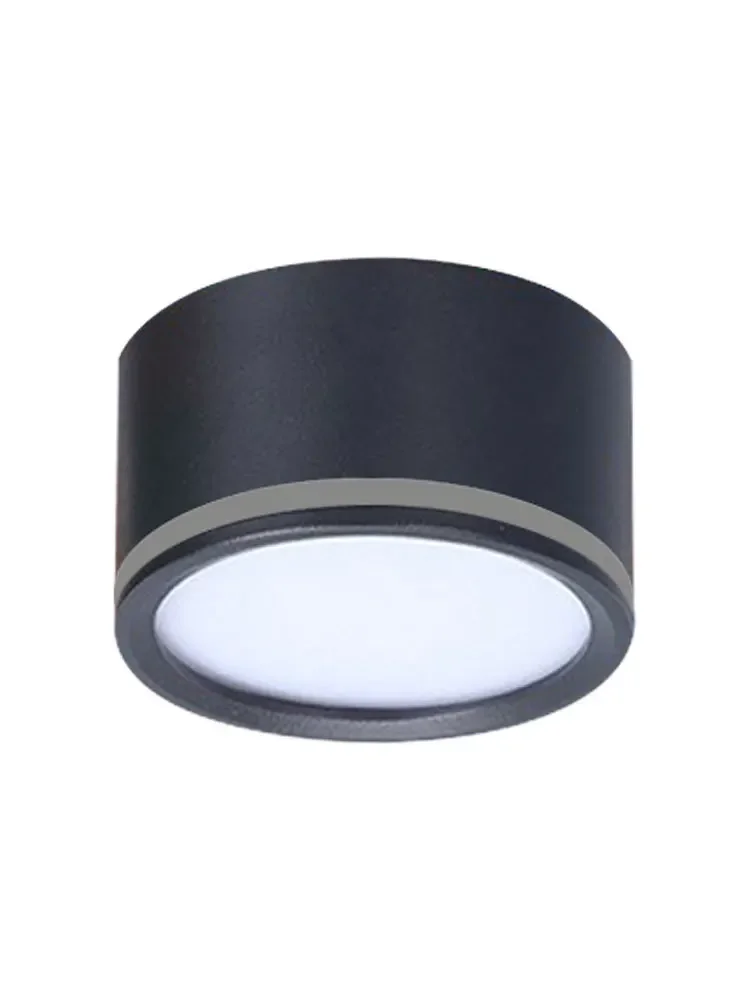 Petit downlight LED ultra-fin monté en Surface, type plafond, rond, ouverture à trou ouvert, éclairage d'allée d'entrée