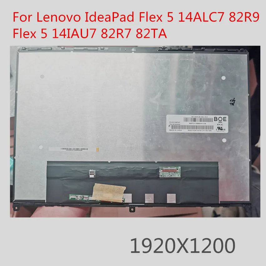 14 Inch 2.2K For Lenovo IdeaPad Flex 5 14ALC7 82R9 Flex 5 14IAU7 82R7 82TA LCD Touch Screen Laptop Display Replacement Assembly