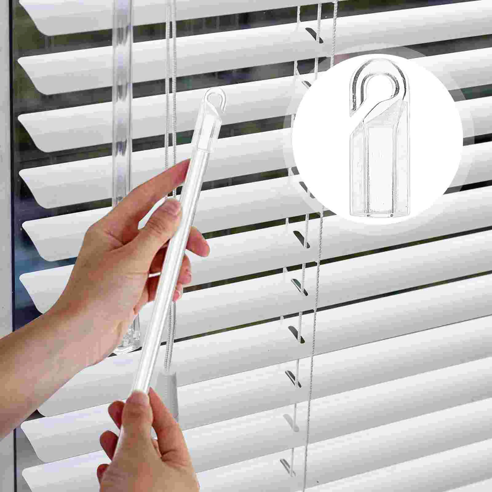 Blind Wand Hook Venetian Handle Curtain Rods for Windows Caps Coat Hanger Tilt Hooks