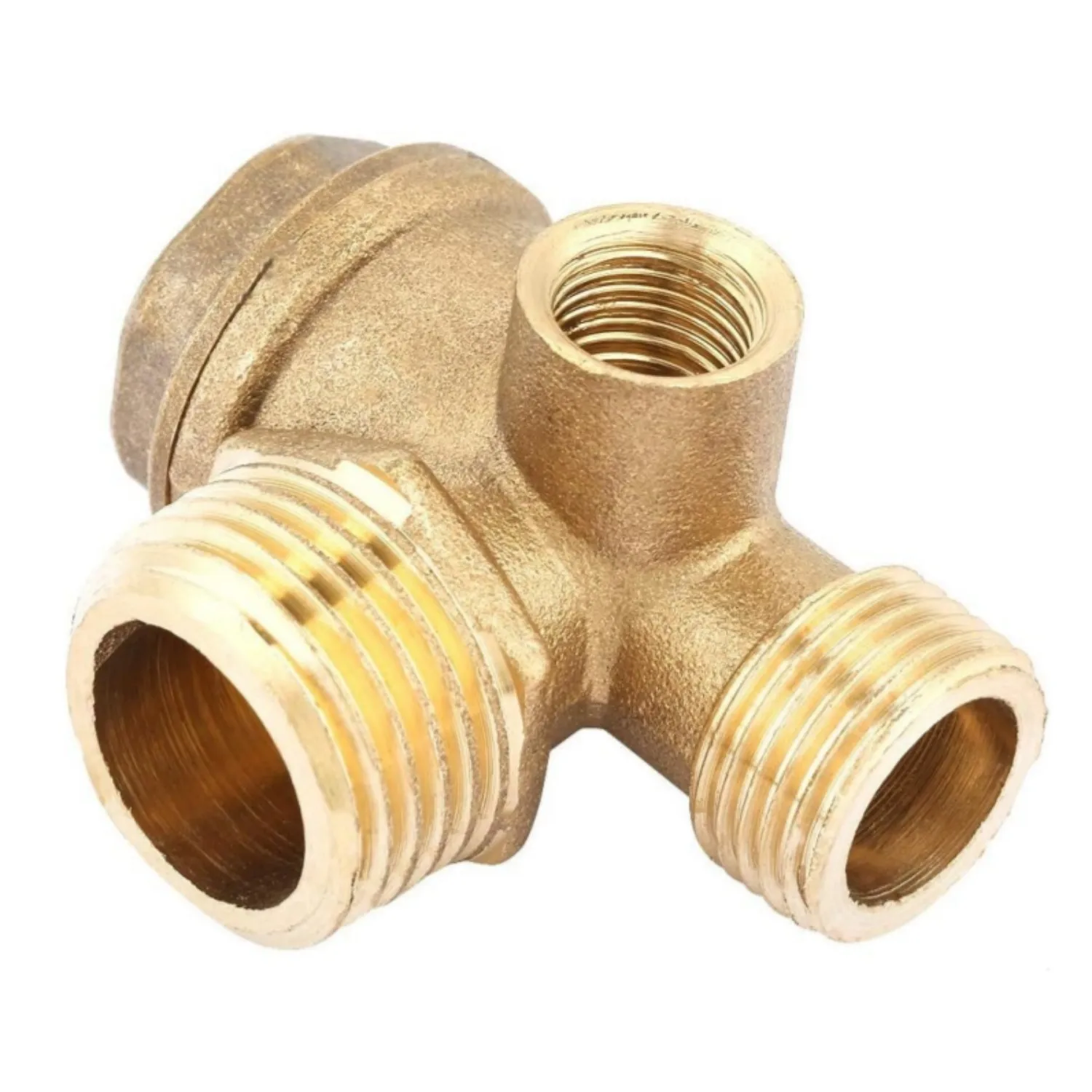 3 Port Central Pneumatic Compressor Parts Air Compressor Brass Check Valve Connector Pneumatic Air Tools for Tube Connector