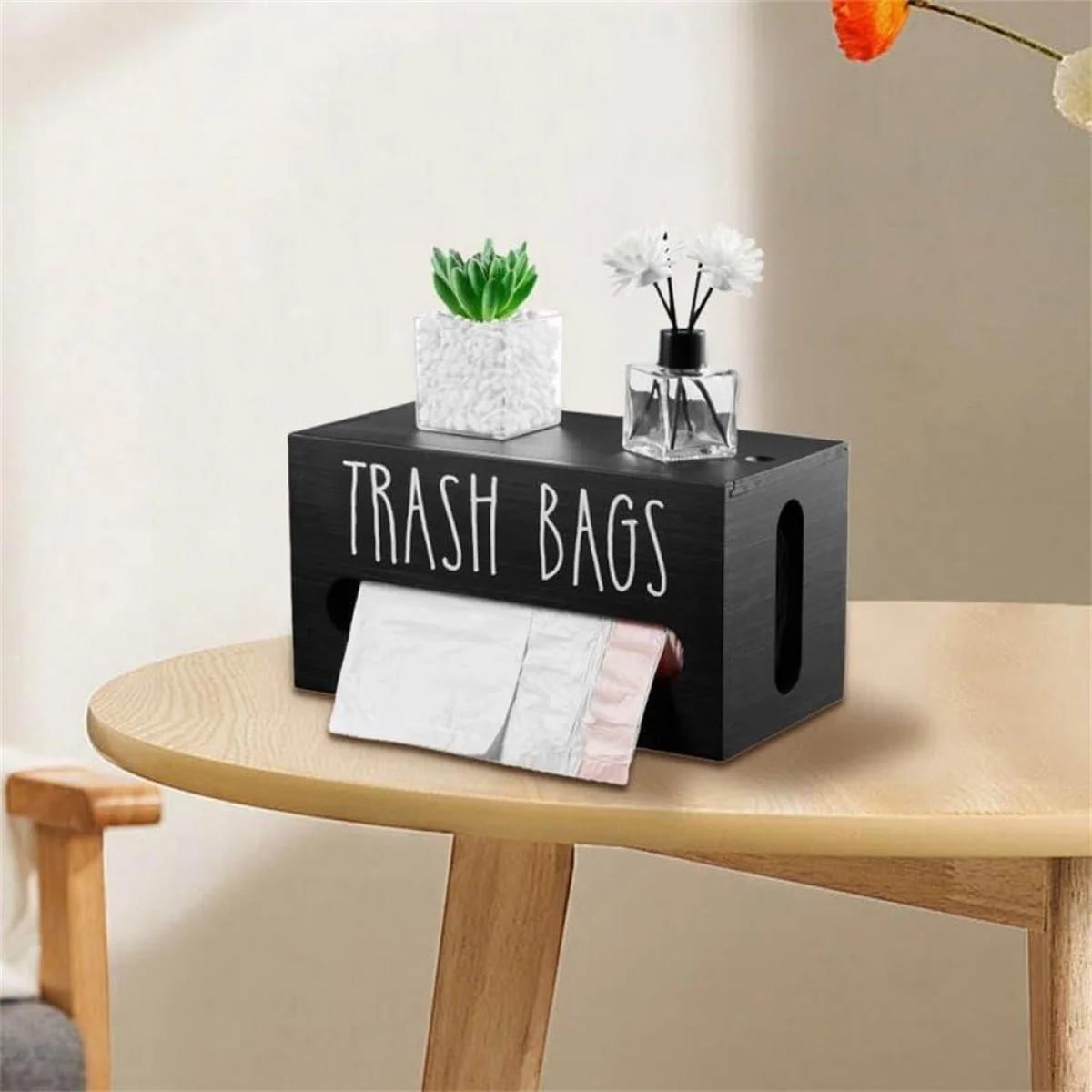 Garbage Bag Dispenser Farmhouse Trash Bag Holder Roll Holder Kitchen Trash Can Liner Organizer Grocery Bag Storage New Arrivals