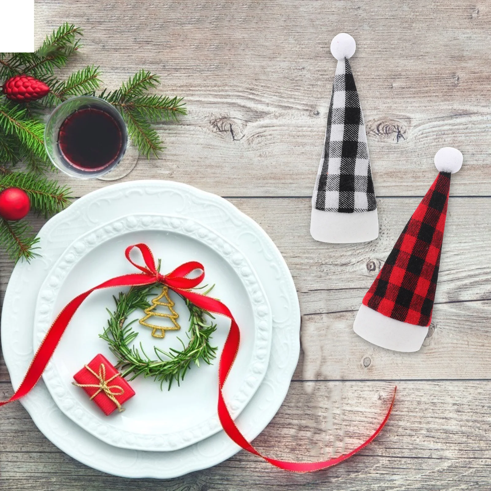 

12 Pcs Knife and Fork Bag Wine Bottle Set Tableware Bags Cutlery Holder Dining Storage Pouches Utensil Decoration Spoon