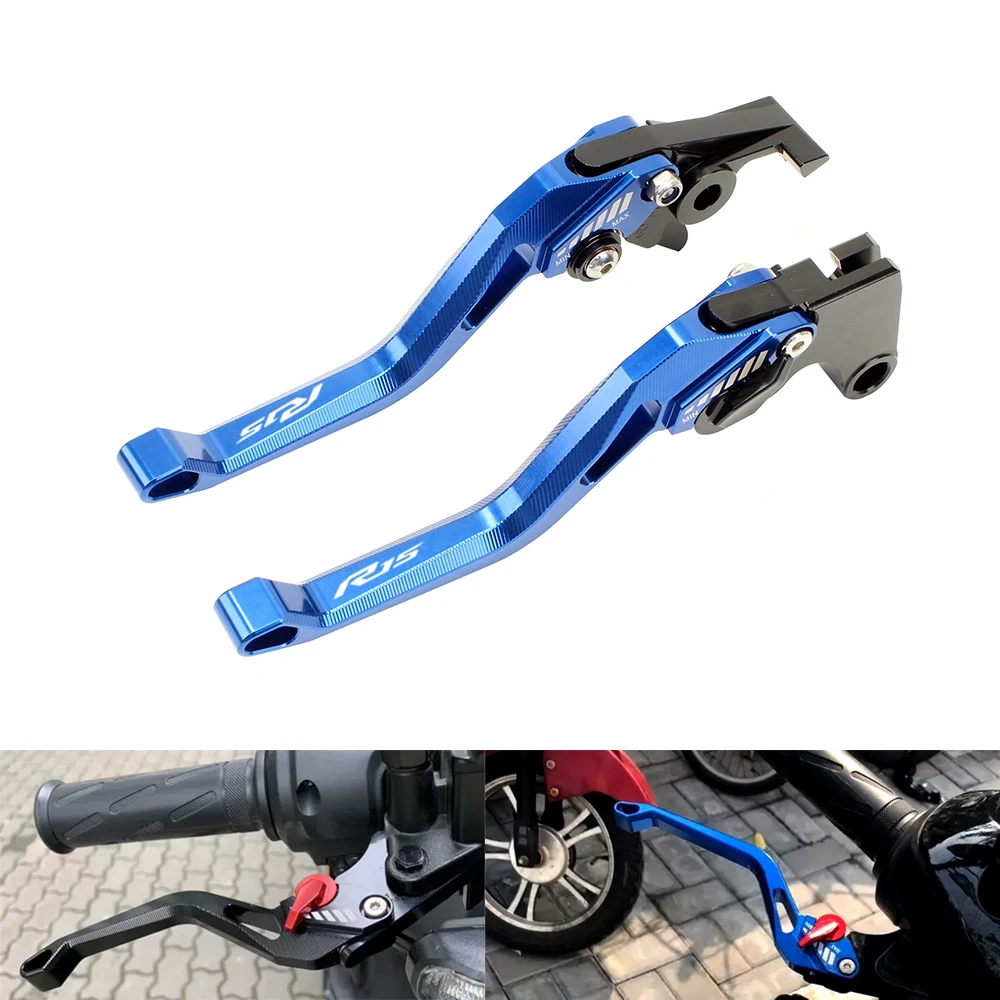 

For YAMAHA R15 2011-2016 Adjustable Extendable CNC Aluminum Brake Clutch Lever Fit Motorcycle Levers 8 Color Modification