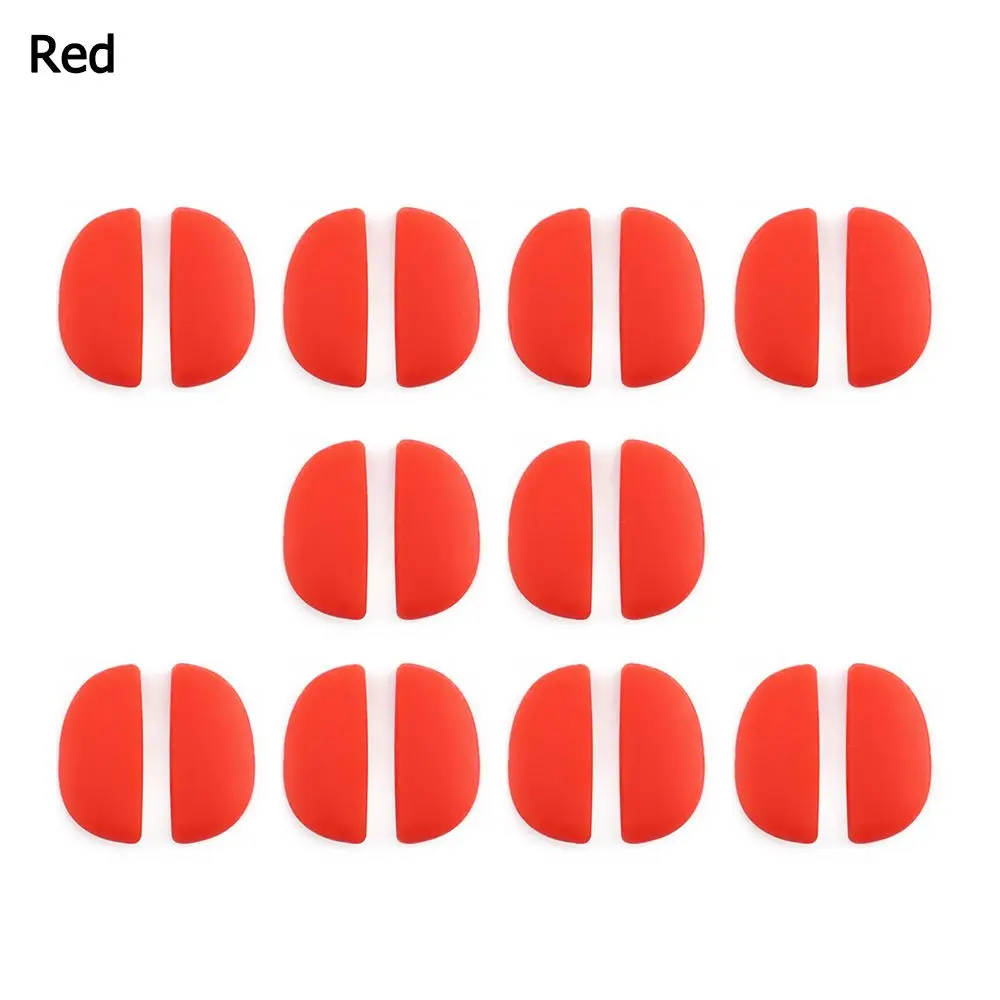 

10 пар/упак. мягкие противоскользящие силиконовые носоупоры для очков, подушечки для носа, подушечки для носа для очков