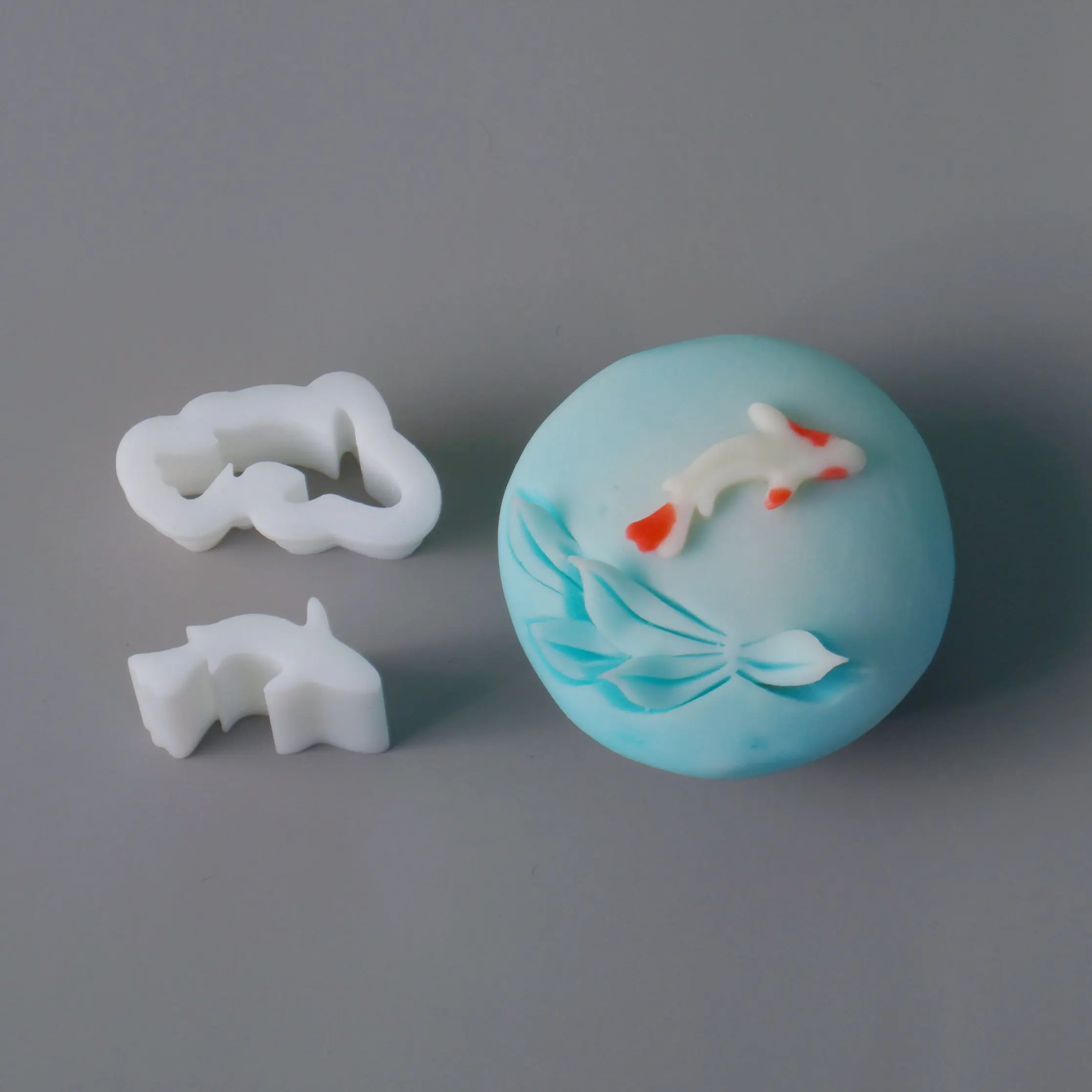 Tang Guozi Tee Guozi Koi Goldfisch Pressform Stanzform Obstfluss – Detail 1