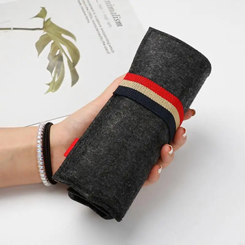 Q6PA Multicolor Pen for Case posiadacz jednego pióra Pióra Pióra Filc Fountain Pen Sleeve na świąteczny urodziny pres