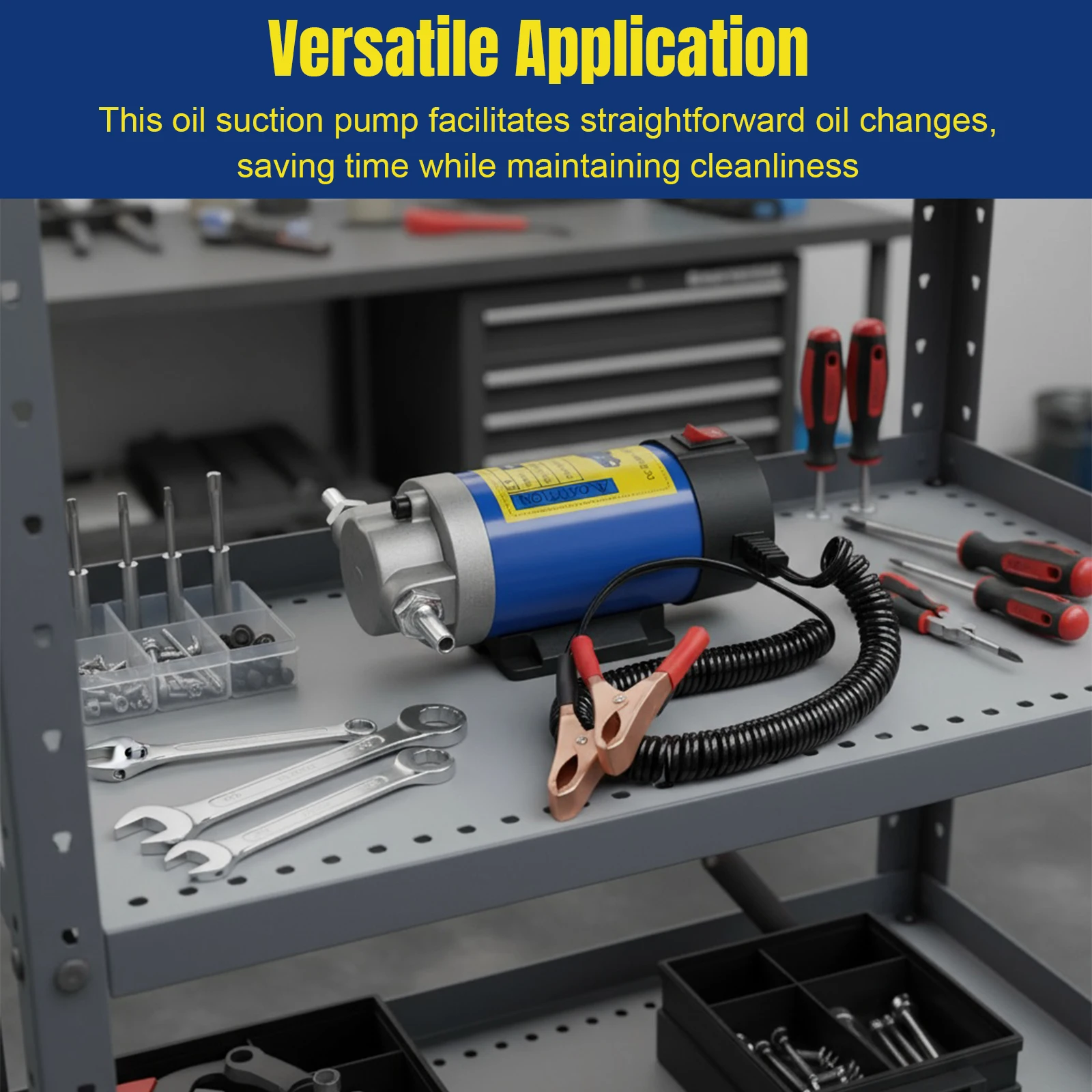 

12 В/24 В 100 Вт масляный насос двигателя Самовсасывающий электрический насос для замены масла Электрический насос для перекачки жидкости для замены моторного масла