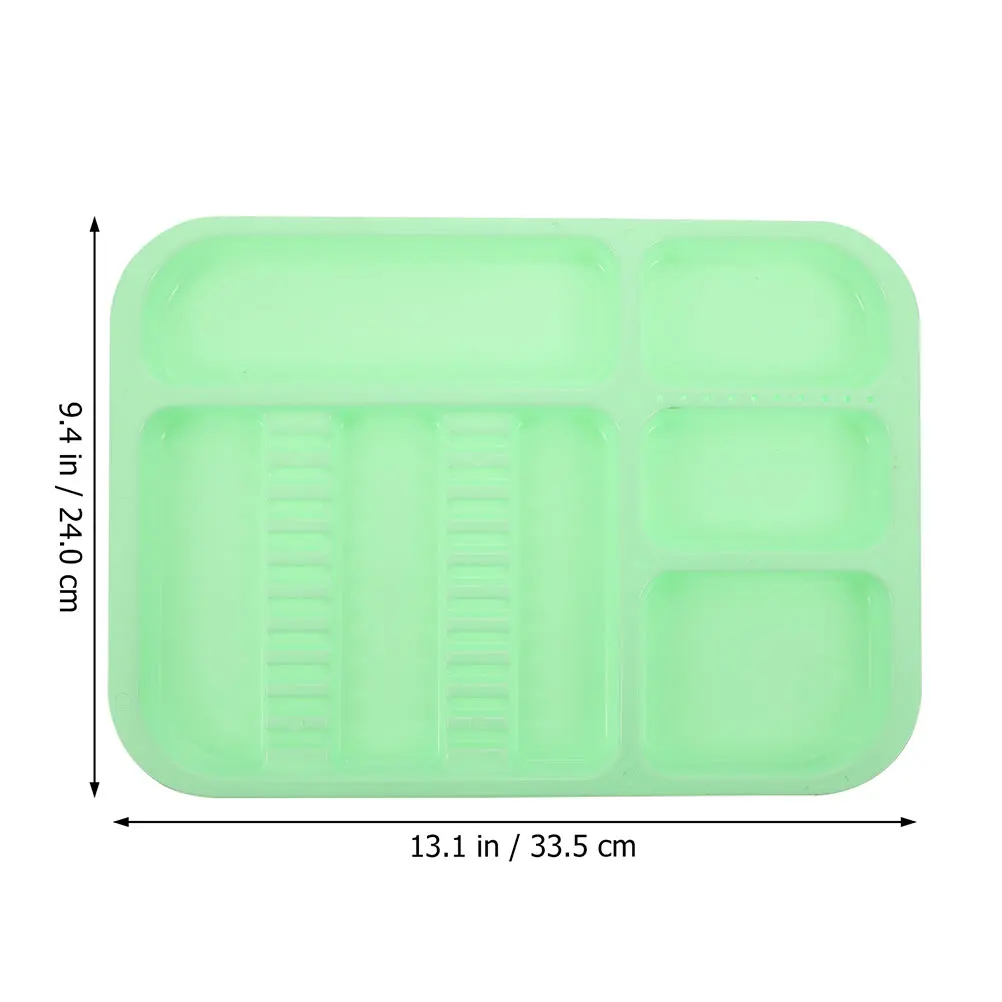 

2 Pcs Colored Mini Tray Oral Tools Dentistry Instrument Dental Storage Plates Food