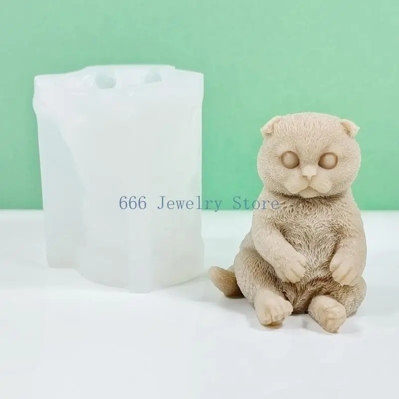 F2TD Animal Scented Silicone Mold Handmades 3D Scented Epoxy Mold DIY Craft Women Girl Fondant Mold