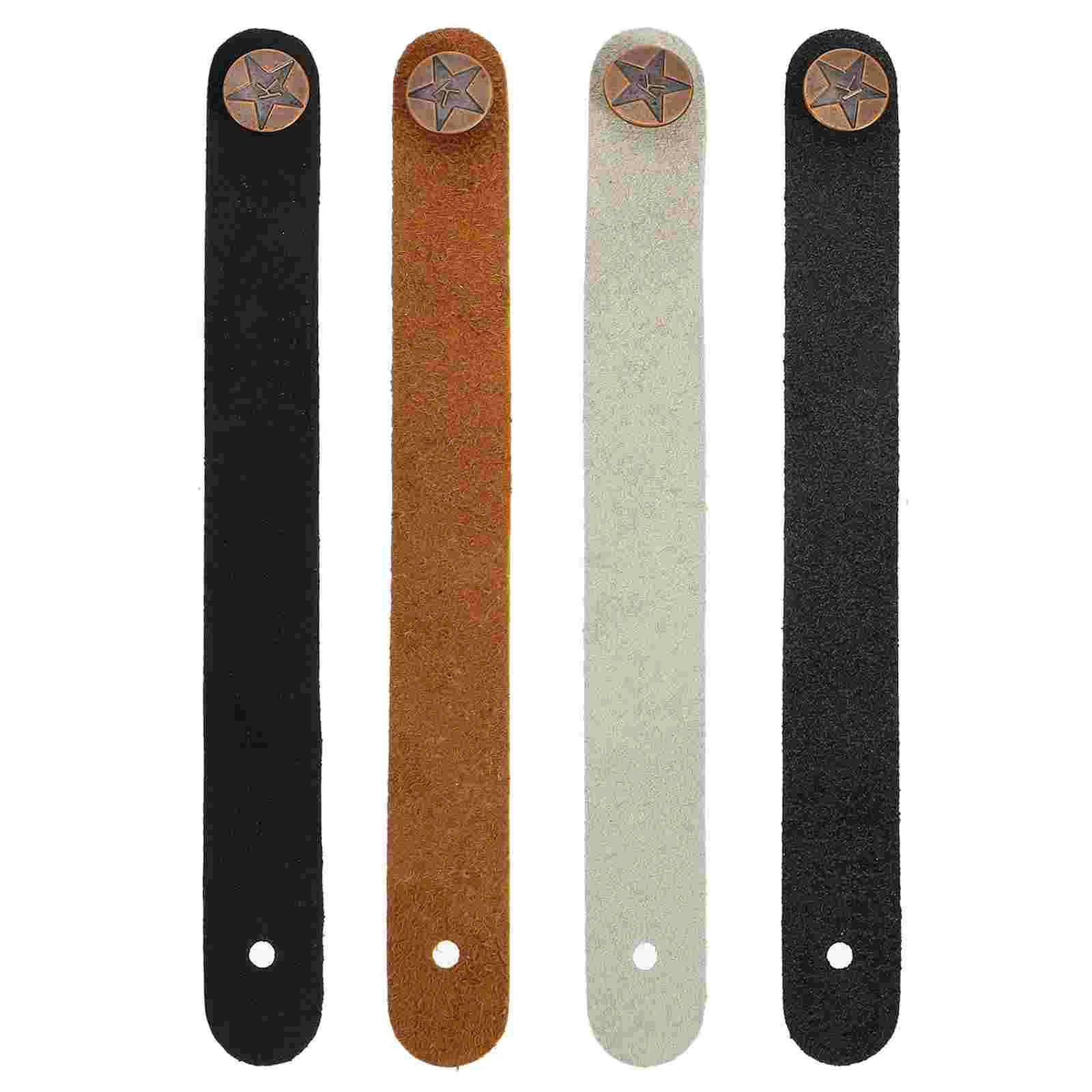 4 Pcs Guitar Headband Bandana Acoustic Strap Adapter Electronic Headstock Tie Straps Lock