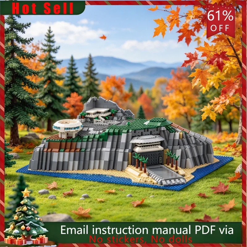 2078PCS MOC Microscale Tropical Island Landscape Diorama Scene Model Building Blocks DIY Assembly Gifts for Adults Collection