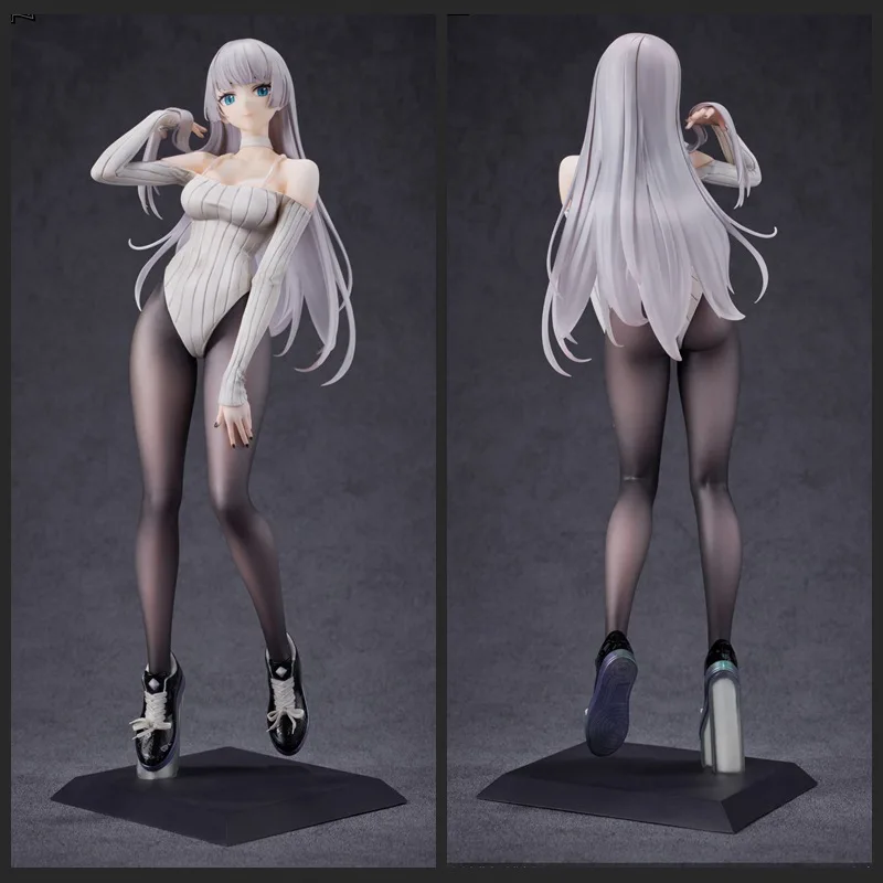 24CM Anime Concept Art Design Ivy Figure Model Standing Swappable Faces Slit Mask Sneaker Styling Two-dimensional Statue Gifts