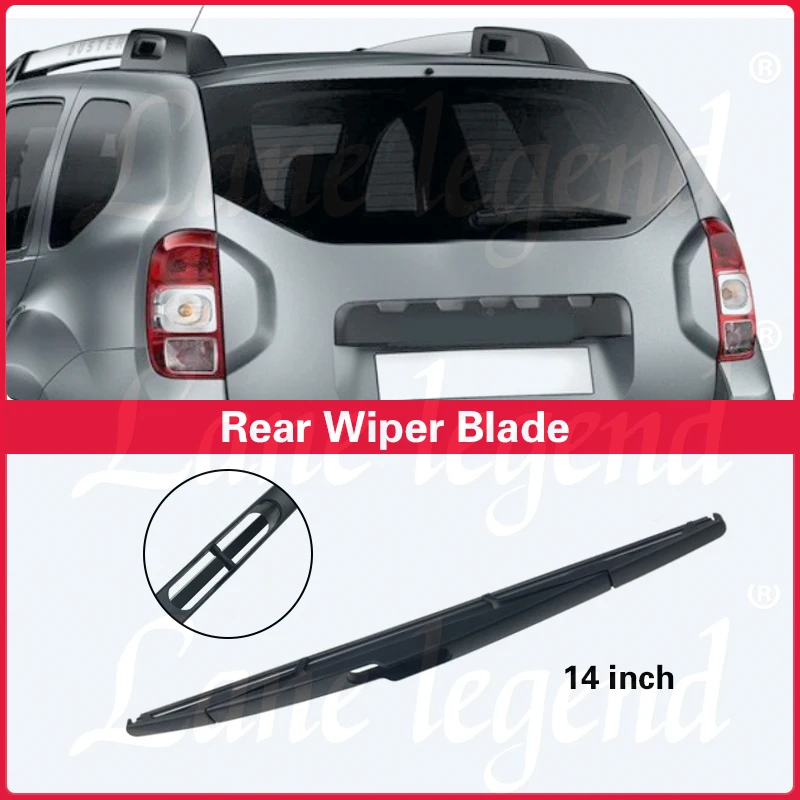 Car Front Rear Wiper Blades For Dacia Renault Duster MK1 2014 - 2017 Windshield Windscreen Car Rain Brush J Hook Car Accessories