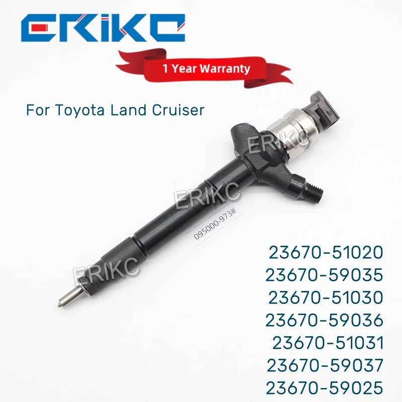 

23670-59036 Инжектор Common Rail 23670-51031 095000 -9730 Форсунка 095000 -9731 для DENSO TOYOTA LANDCRUISER 200 SERIES 1VD-FTV