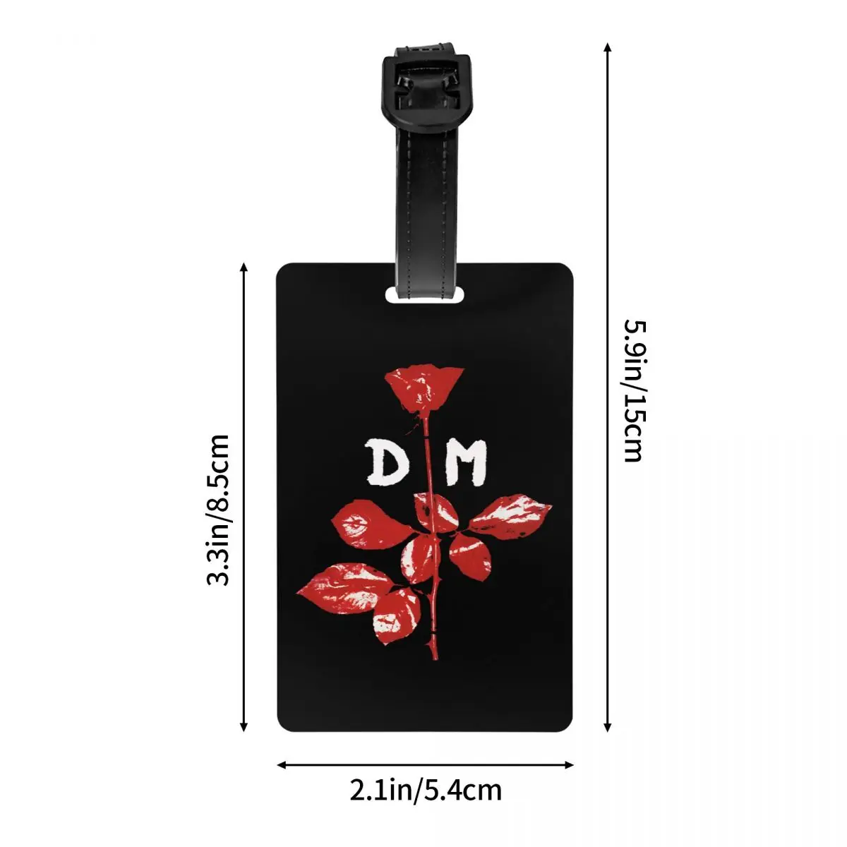 Custom Electronic Rock Depeche Cool Mode Luggage Tag for Suitcases Cute Baggage Tags Privacy Cover ID Label