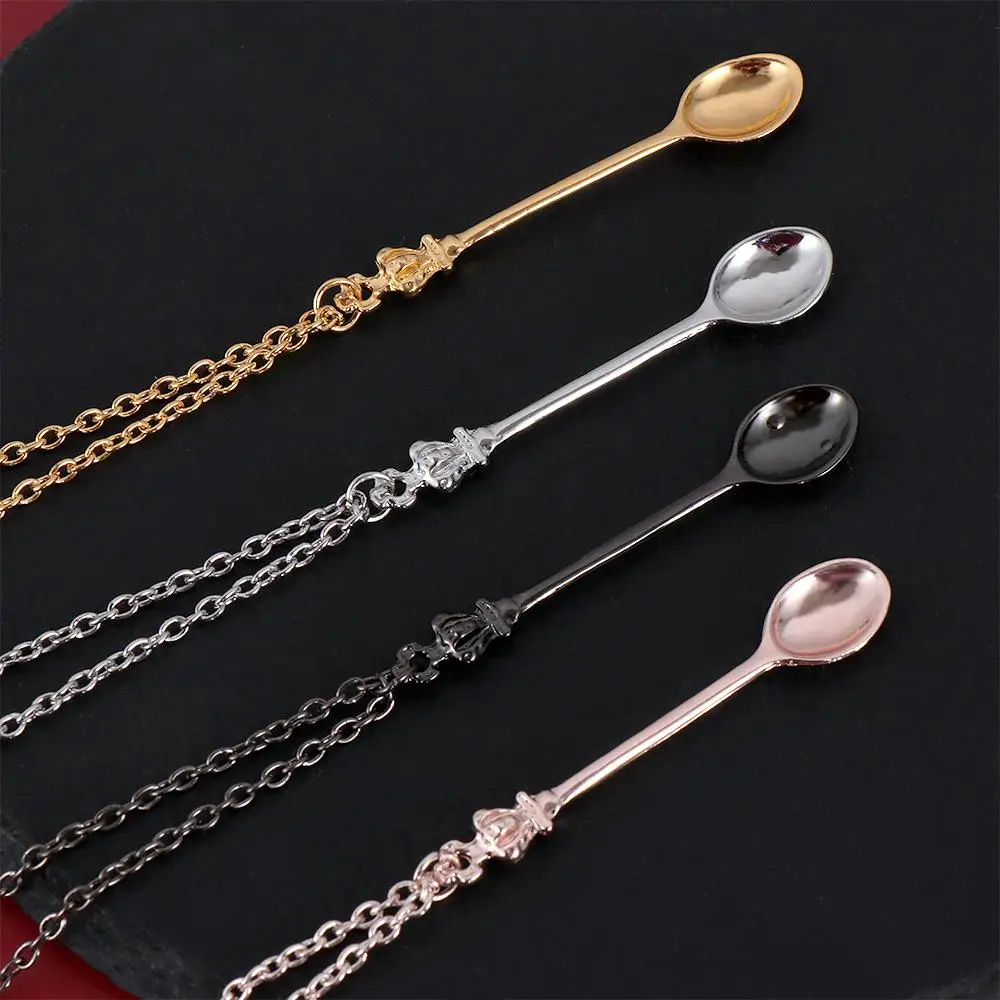 New Charm Mini Crown Spoon  Pendant Vintage