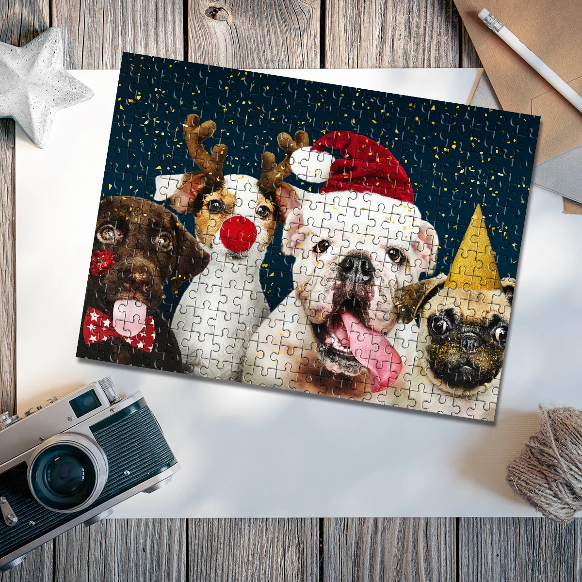 35/300/500/1000pcs Personalized Custom Photo Puzzle photo Personalized Puzzle Memento For Special Occasions Room
