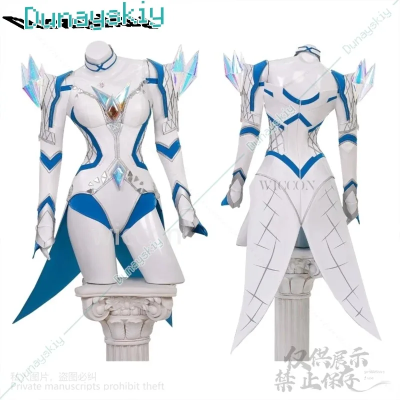 أنيمي لعبة المنافسين تأثيري الملكة إيما زي جلد أبيض مثير بذلة الخيال لوليتا أحذية الباروكات مجموعة هالوين مخصصة