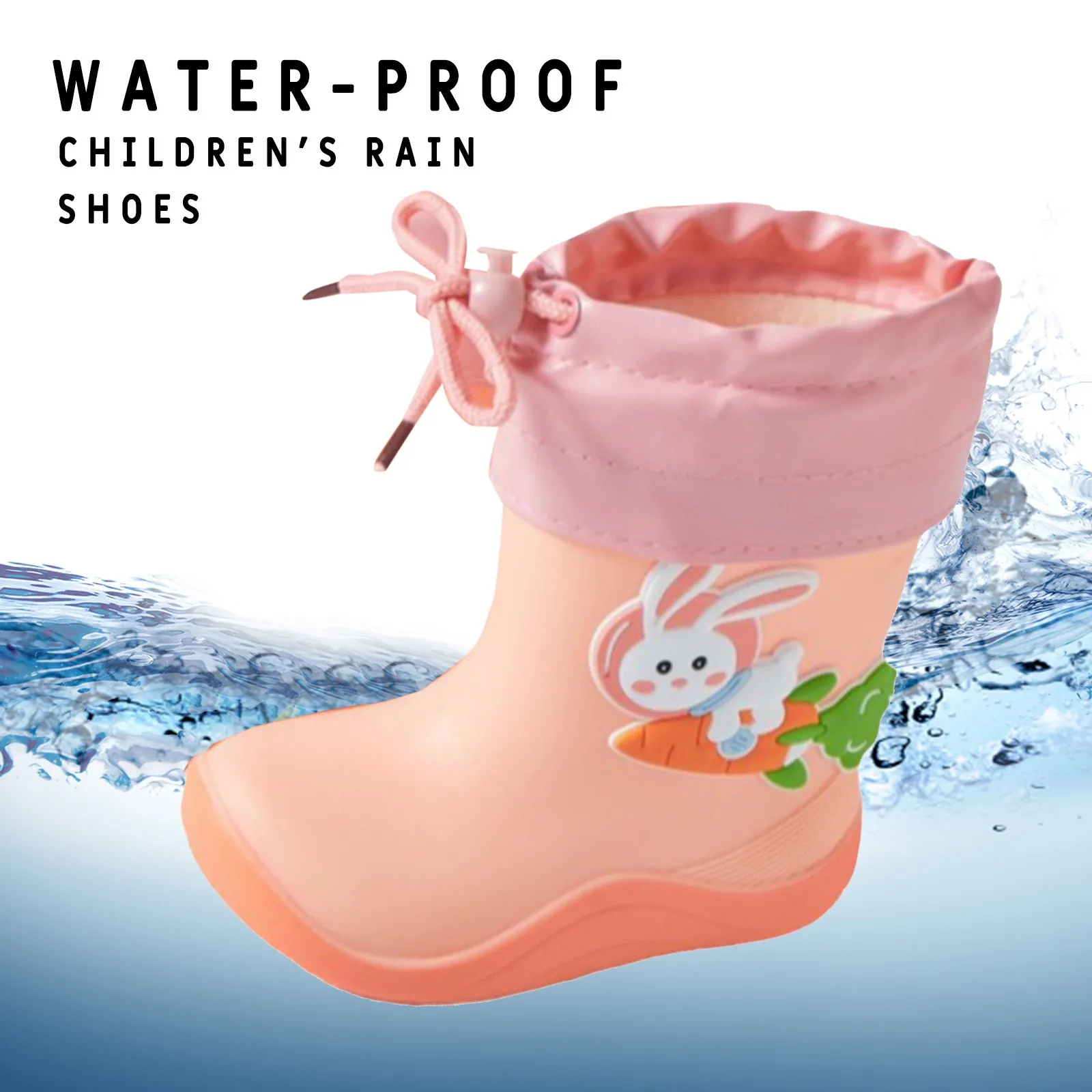 

Коровьи сапоги для девочек, зимние детские резиновые сапоги со слоном на подкладке для мальчиков и девочек, детские ковбойские сапоги для малышей и начальной школы для девочек