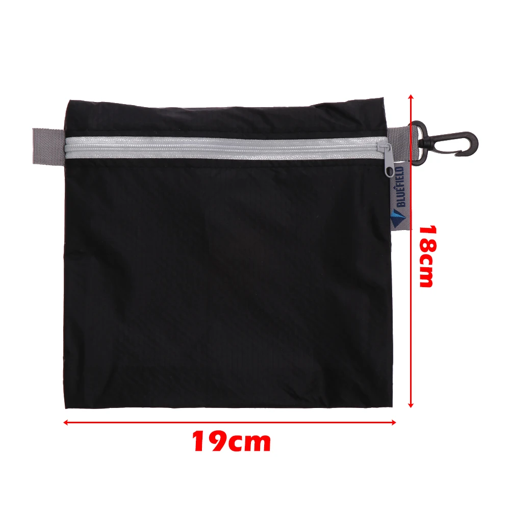 1pc Outdoor Waterproof Bag Swimming Pouch For Camping Hiking With Hook Zipper Storage Pocket Travel Cosmetic Bag