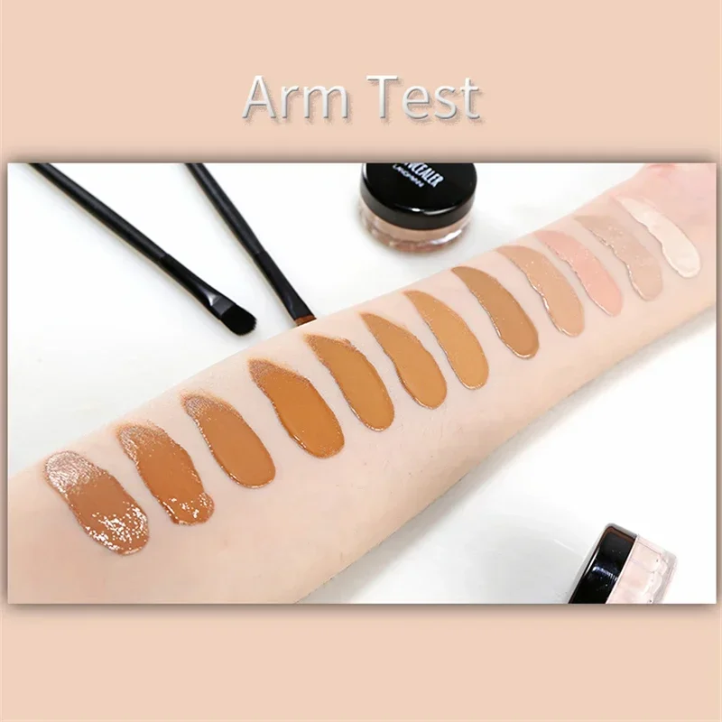 1pc Liquid Full Cover Dark Circles Acne Contour Cream Face Creamy Concealer Foundation Palette Waterproof Makeup Women Cosmetics