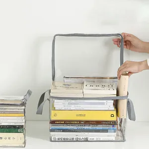 1 folding book Book Box Student Dormitory Classroom Book Transparent Organizer DwaterProof Water Casa Book Organization BOX STORAGE 6 Main Sales Support Books - №1