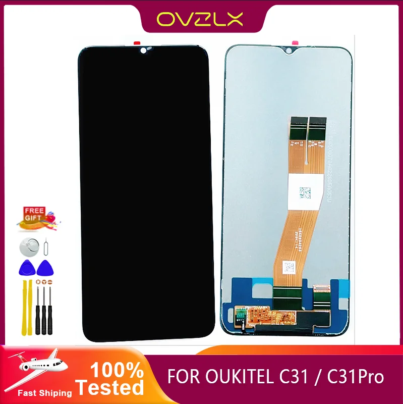 

100% Original 6.57 Inch LCD Display For Oukitel C31 C31 Pro Screen Digitizer Assembly Digitizer With Frame Replacement Parts