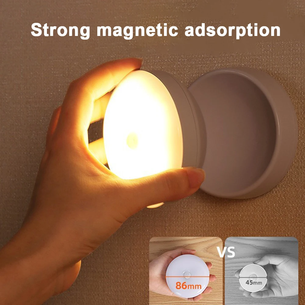 LED Night Light USB Charging Intelligent Human Induction For Bedside Cabinet Home Wardrobe Lighting Motion Sensor Light Led Lamp