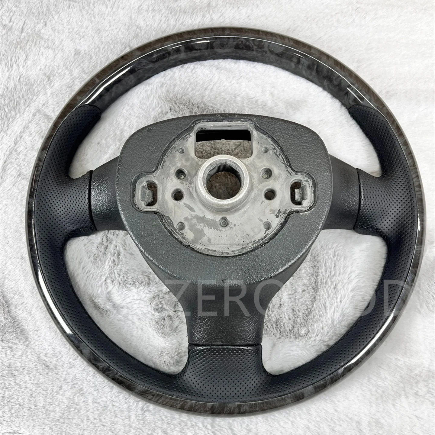 For 2005-2009 VW MK5 GOLF JETTA GLI GTI Wood STEERING WHEEL FLAT BOTTOM