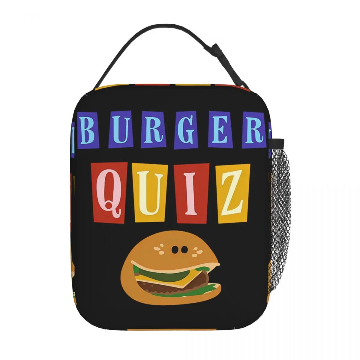 Burger Quizz New Insulated Lunch Bag for Women Children Leakproof Food Boxes Thermal Lunch Box Tote