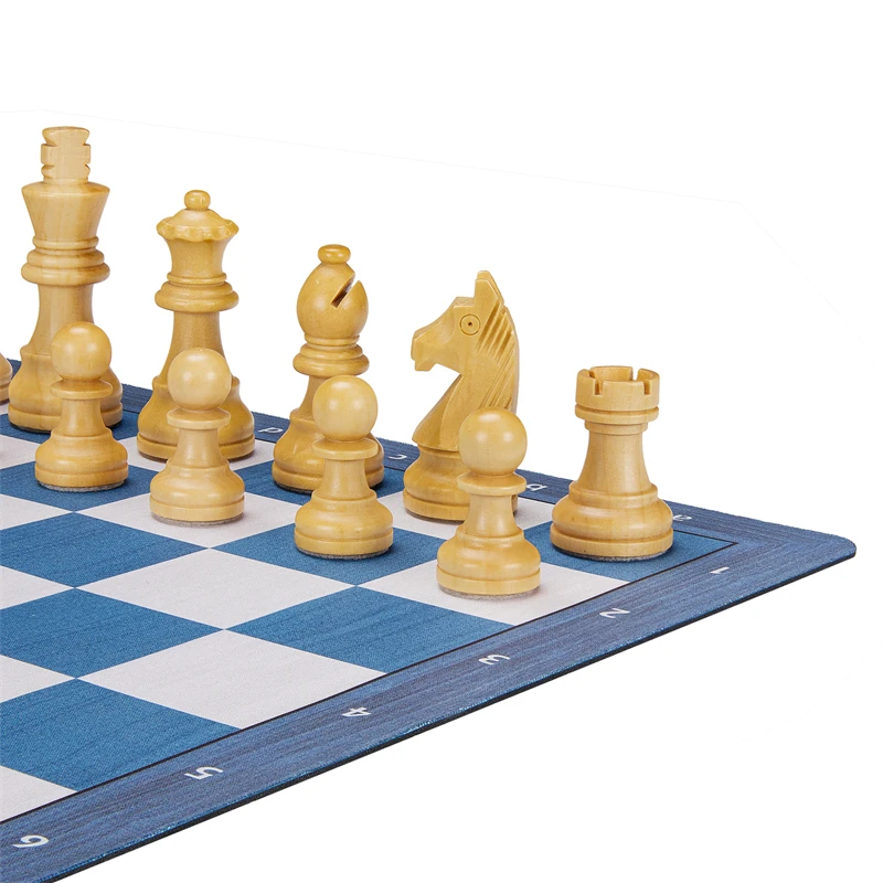 مجموعة ألواح الشطرنج على طراز فارس للأصدقاء ، الخشب الصلب ، بلاستيك ABS ، لعبة الطاولة ، الترفيه ، هدايا الأعياد ، 40x20cm #6