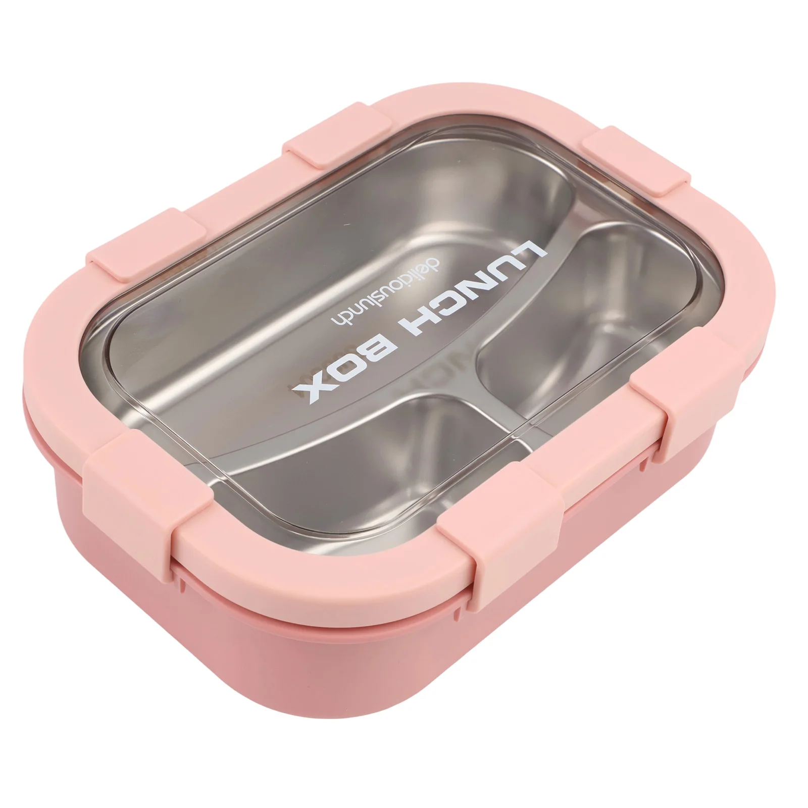 Stainless Steel Lunch Container with 3 Dedicated Food Sections and Integrated Leakproof Seal for Consistent Daily Performance