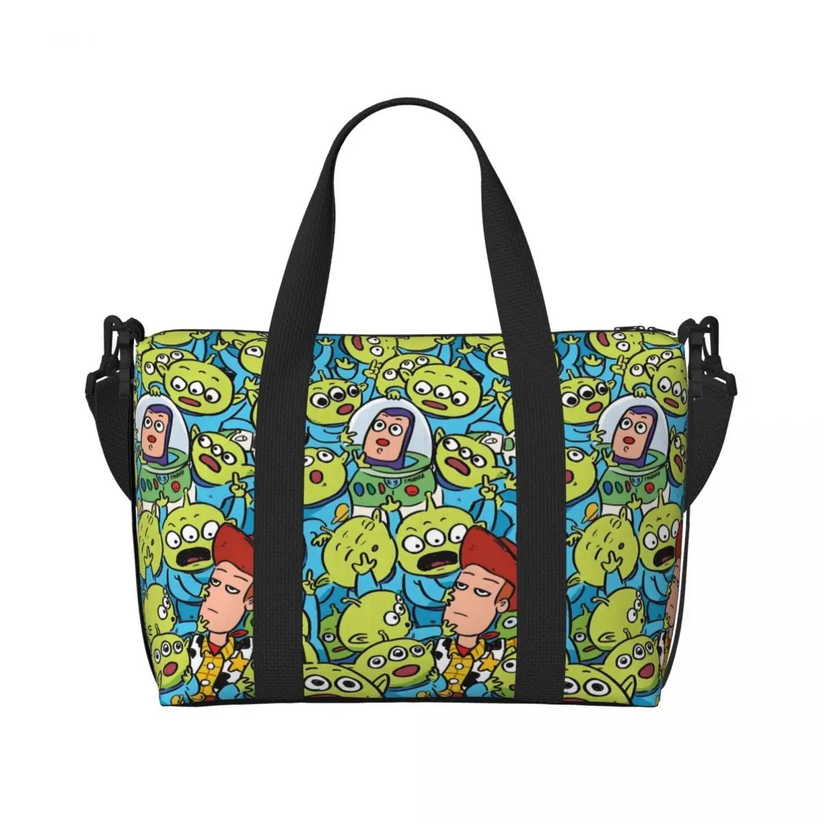 

Женская большая сумка «История игрушек», большая вместительная комедийная пленка, тренажерный зал, пляжные дорожные сумки