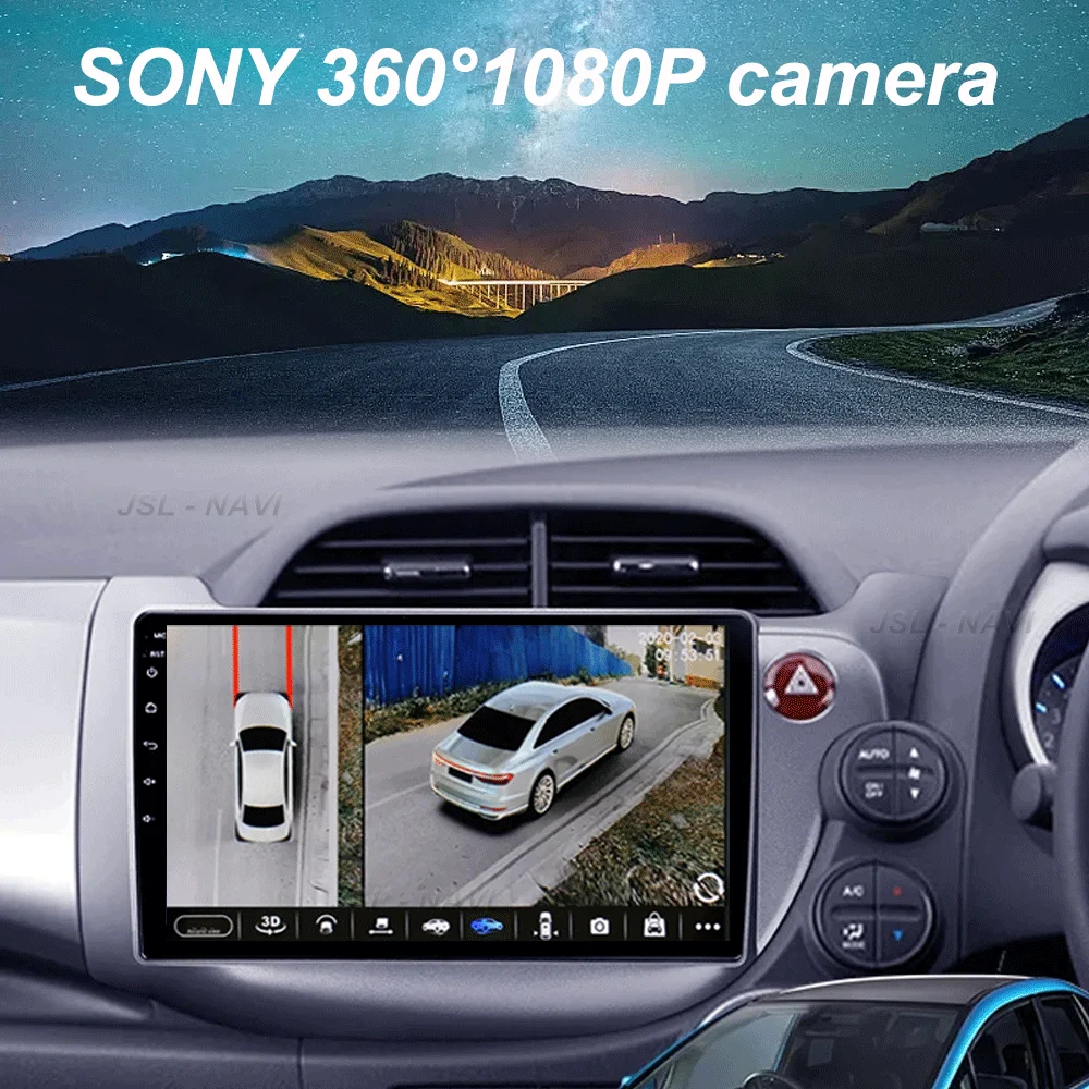 Android 15 Car Radio For Honda Jazz 2 GG 2008 - 2014 Fit 2 GE GP GE 2007 - 2014 RHD Player Multimedia Navigation Stereo GPS