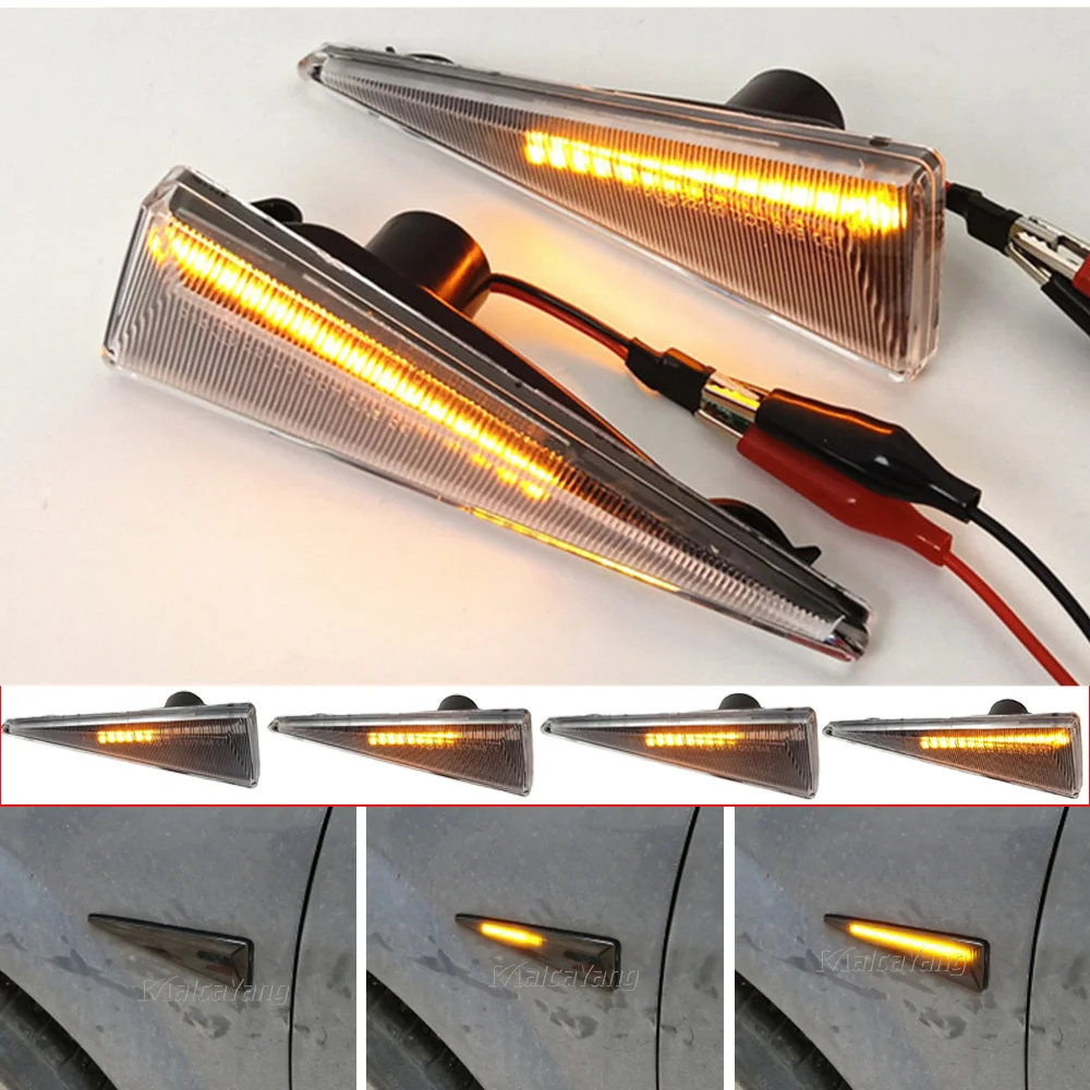 Pair Flowing LED Turn Signal Lamp Side Marker Light for Renault Espace MK4 Vel Satis Wind Avantime Megane 2 CC Scenic 2 Espace 4