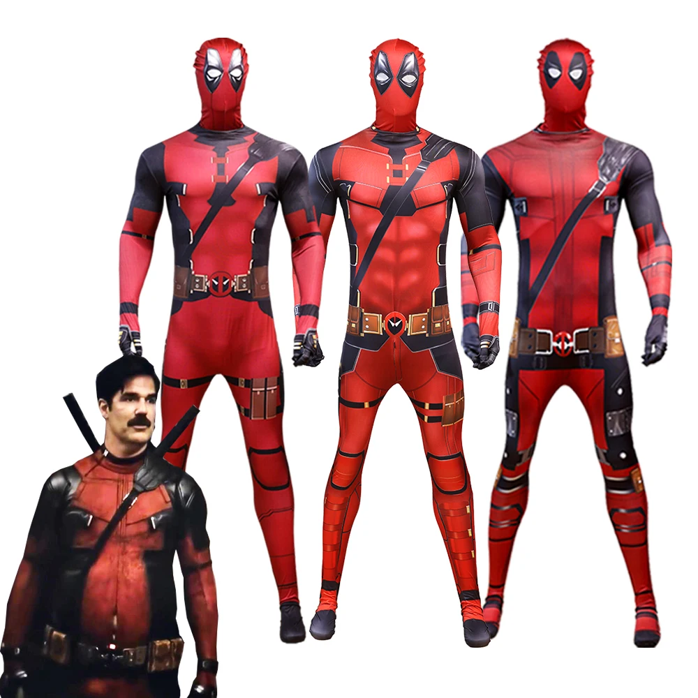 Kids Deadpool Costumes Peterpool Adults Cosplay Bodysuits Movie Fans Collection Halloween Party Clothes Outfits