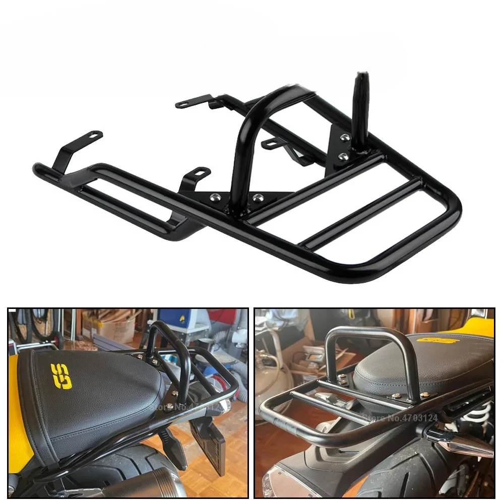 

For BMW R NINE T R9T 9T NINET R9T 2014-2025 Racer Pure Urban Motorcycle Rear Seat Luggage Carrier Rack Holder with Handle Grip
