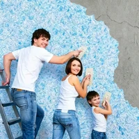 Liquid Wallpaper Plant Fiber Wall Clothing Wall Treatment Paint Environmental Protection Wall Film Diatom Mud Art Paint Wall Mud