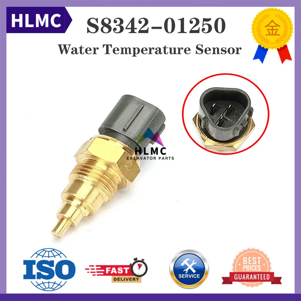 SK200-8 SK250-8 SK260-8 J05 Excavator Water Temperature Sensor Sender S8342-01250  VHS834201250