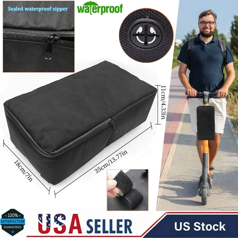

35x18x11 см сумка для аккумулятора для электрического скутера, чехол для велосипеда, передняя часть электронного велосипеда, водонепроницаемое хранилище