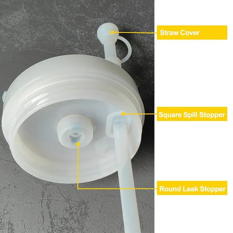 Silicone Spill Proof Stopper Set ForStanley Cup 1.0 40oz/ 30oz Tumbler Accessories StrawCap Spill Stopper Leak Stopper